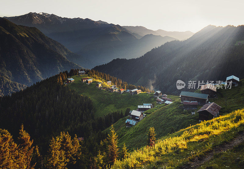 Pokut高原景观，Camlıhemsin, Rize，土耳其